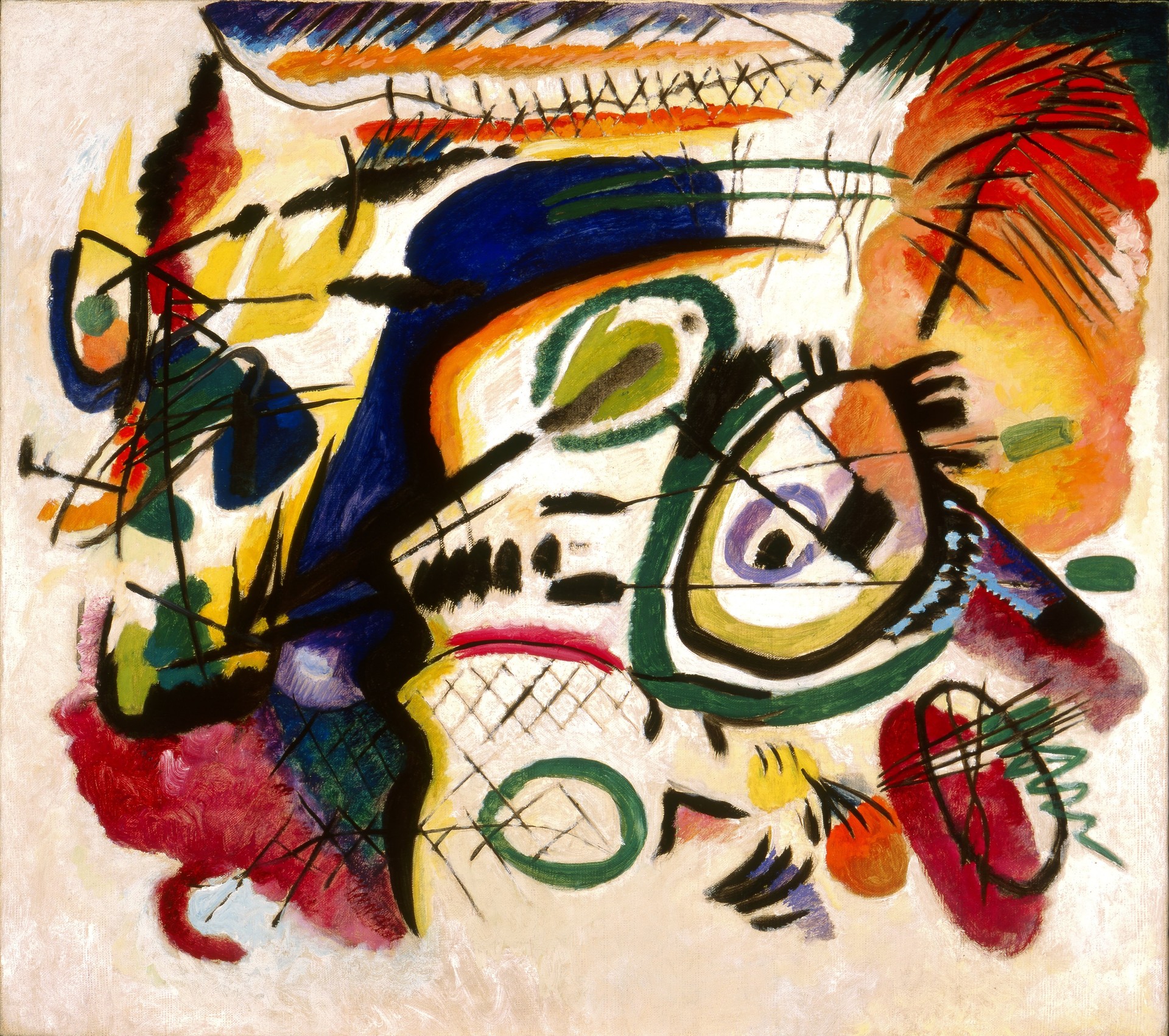 Fragment I for Composition VII (Center) - by Wassily Kandinsky