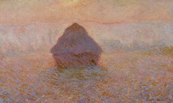 Grainstack, Sun in the Mist - by Claude Monet