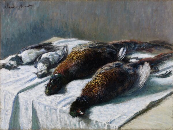 Still Life with Pheasants and Plovers - by Claude Monet