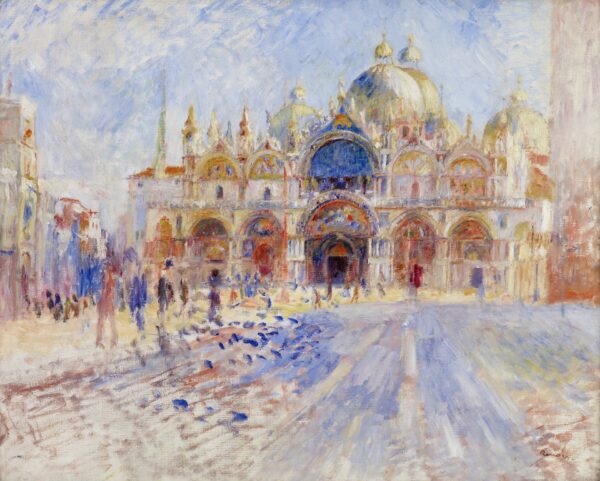 The Piazza San Marco, Venice - by Pierre-Auguste Renoir