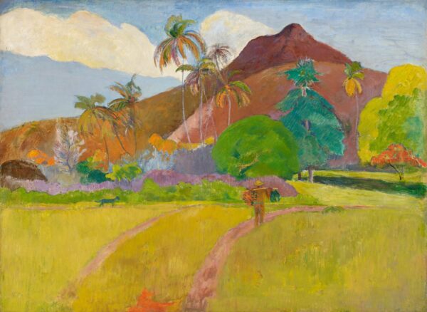Tahitian Landscape - by Paul Gauguin