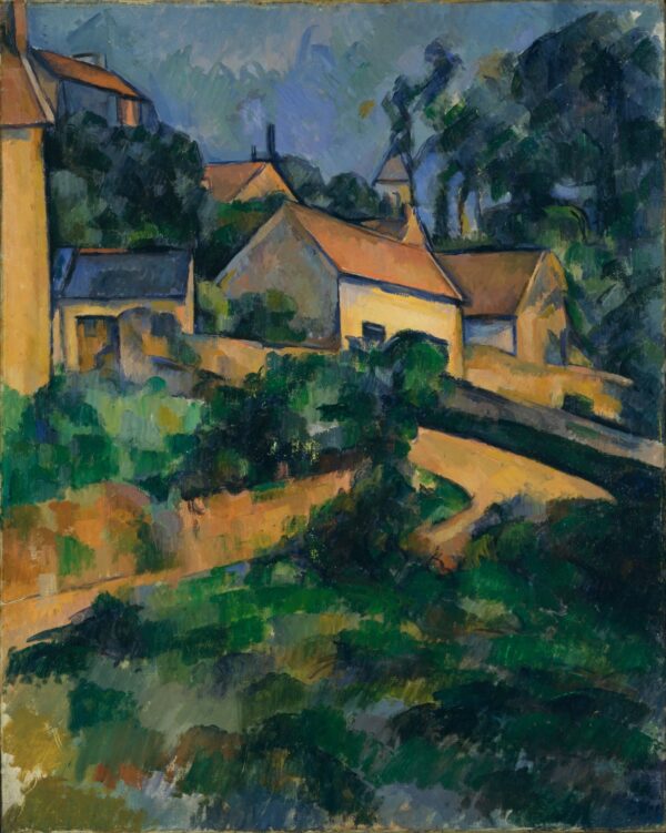 Turning Road at Montgeroult - by Paul Cézanne