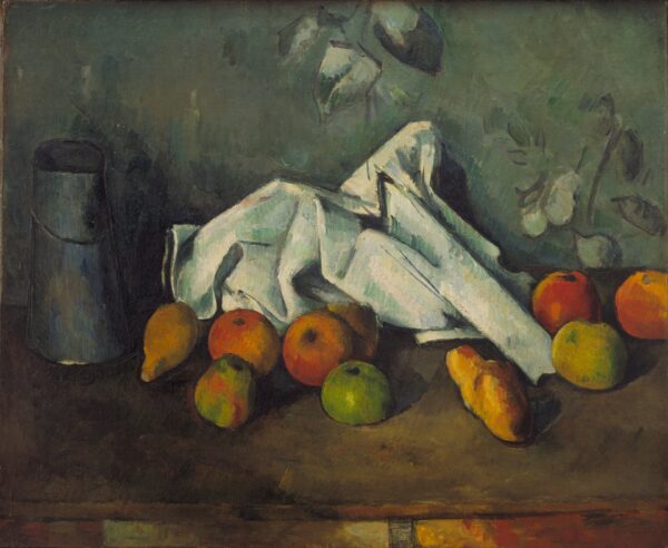 Milk Can and Apples - by Paul Cézanne