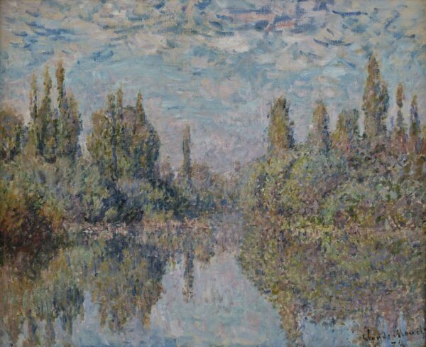 La Seine à Vetheuil - by Claude Monet