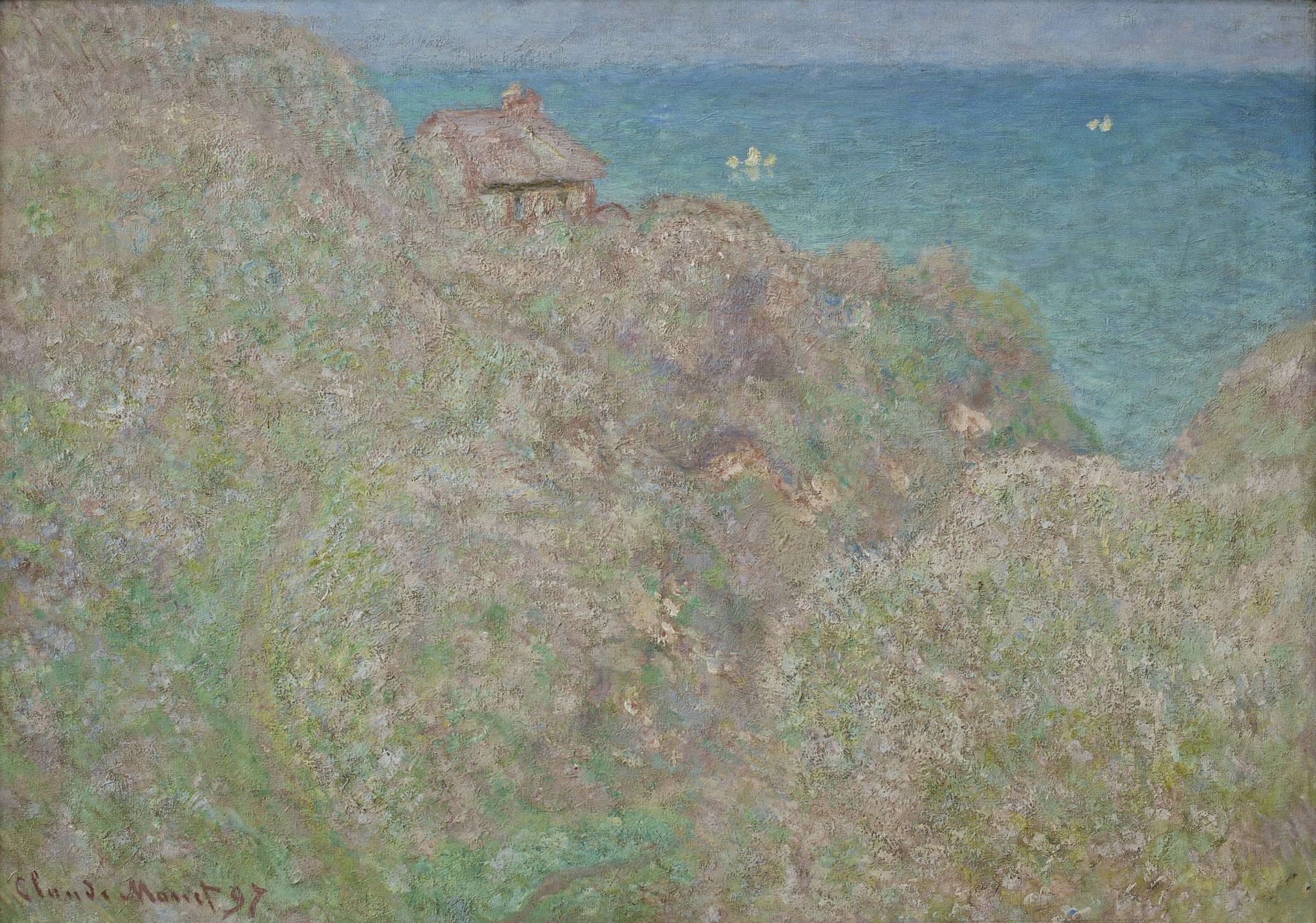 Les falaises de Varengeville - by Claude Monet