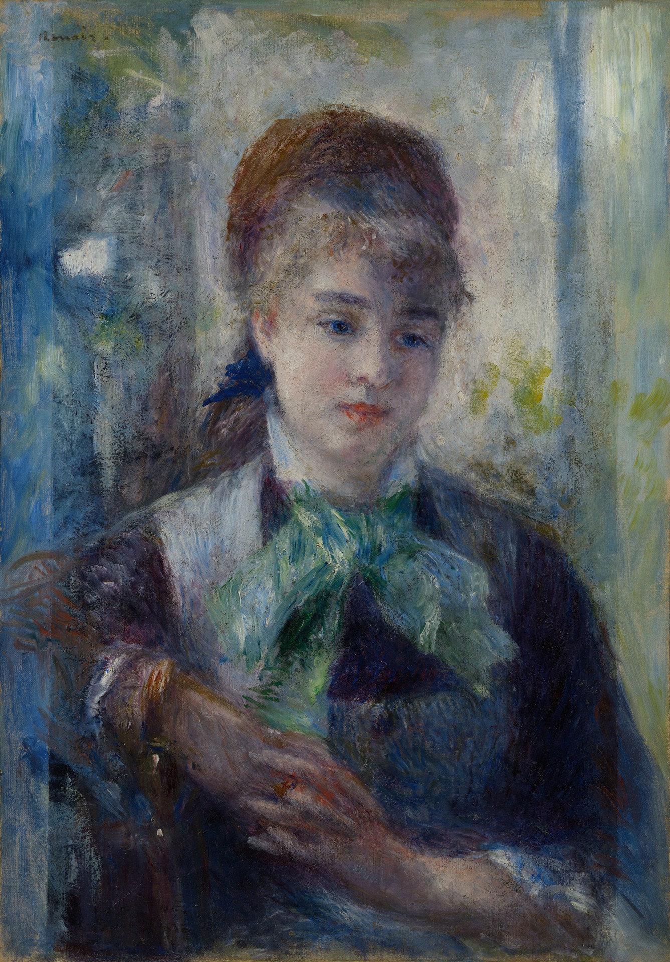 Portrait of Nini Lopez - by Pierre-Auguste Renoir