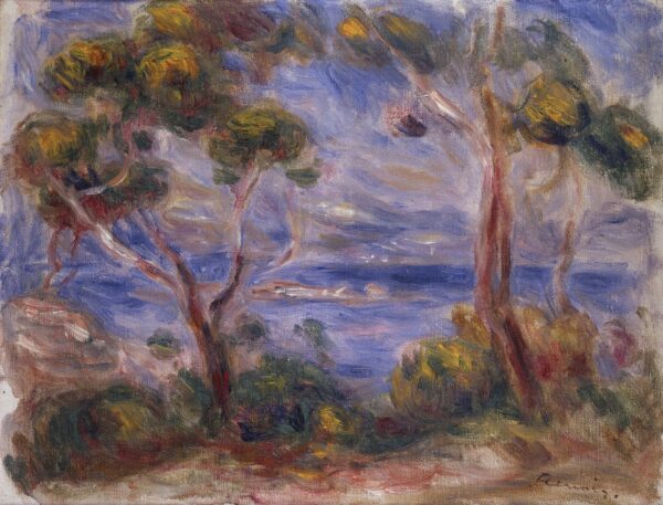 Les pins à Cagnes - by Pierre-Auguste Renoir