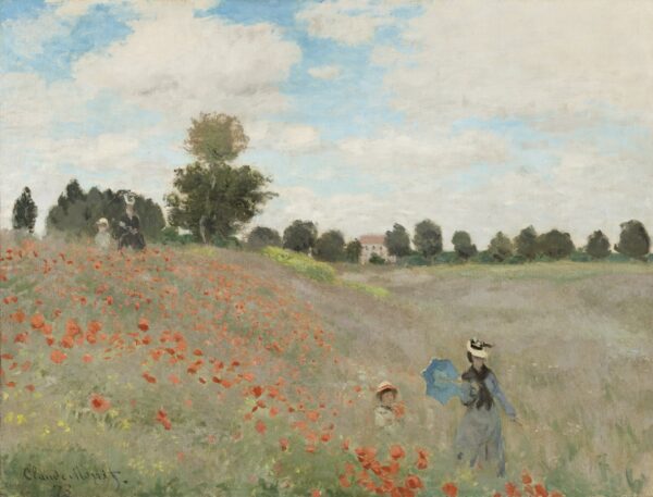 Poppy Field - by Claude Monet