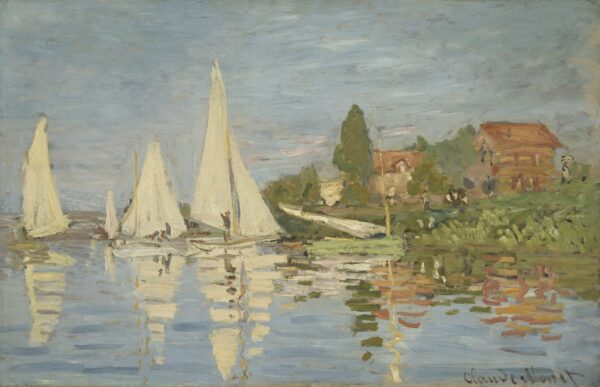 Regattas at Argenteuil - by Claude Monet