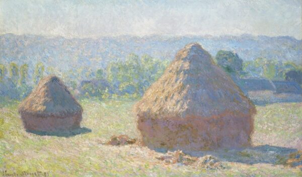 Haystacks, End of Summer - by Claude Monet