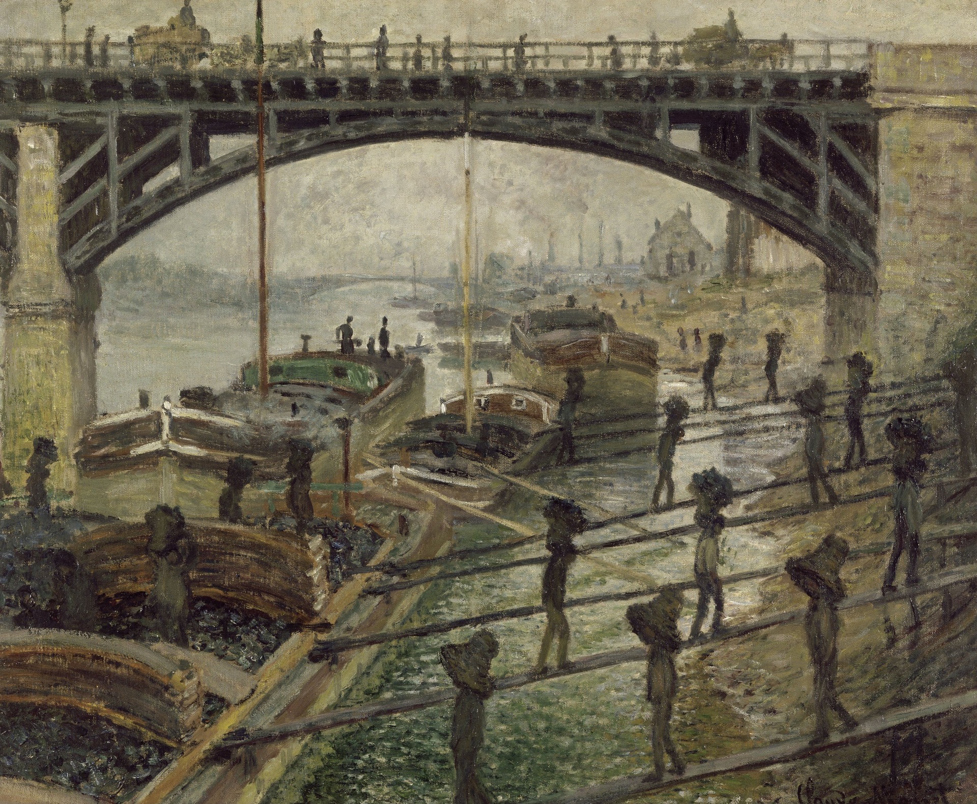 The Coalmen - by Claude Monet