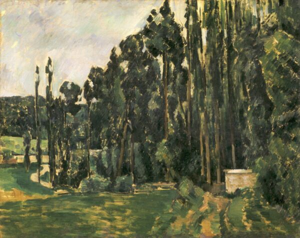Poplars - by Paul Cézanne