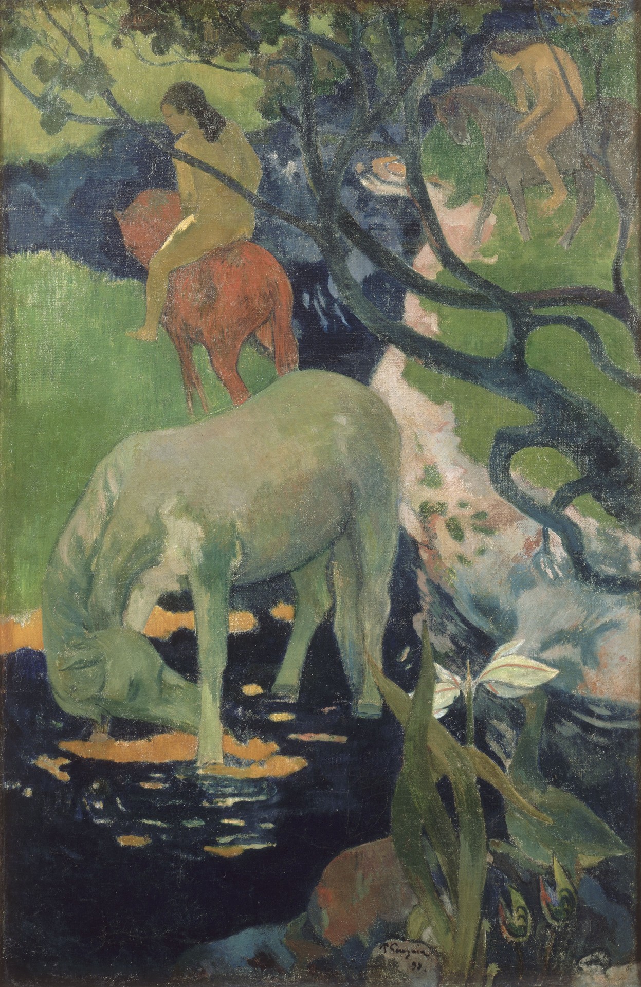 The White Horse - by Paul Gauguin