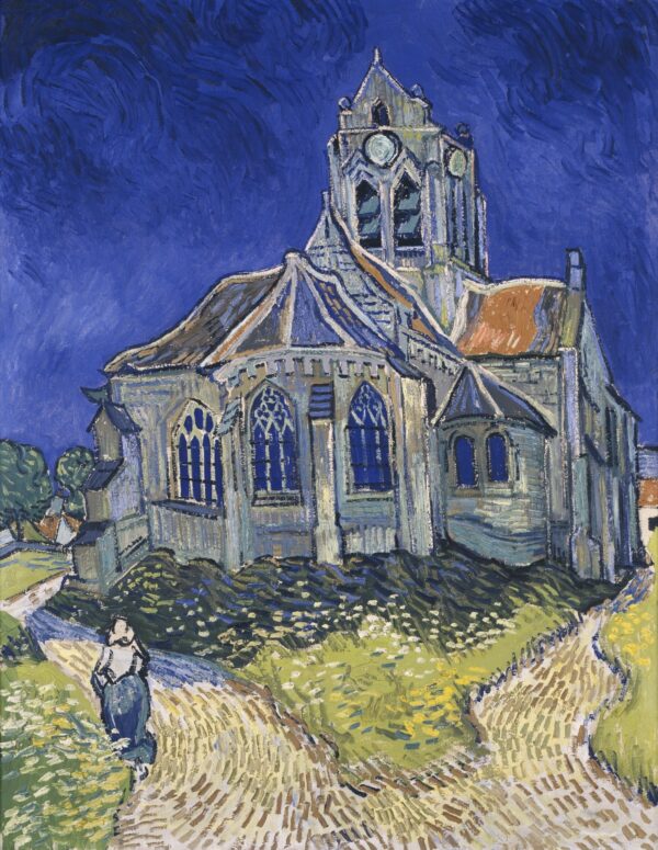 The Church in Auvers-sur-Oise, View from the Chevet - by Vincent van Gogh
