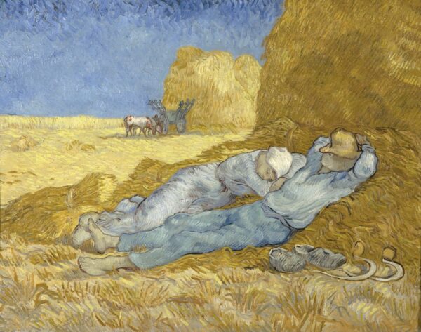 The siesta (after Millet) - by Vincent van Gogh