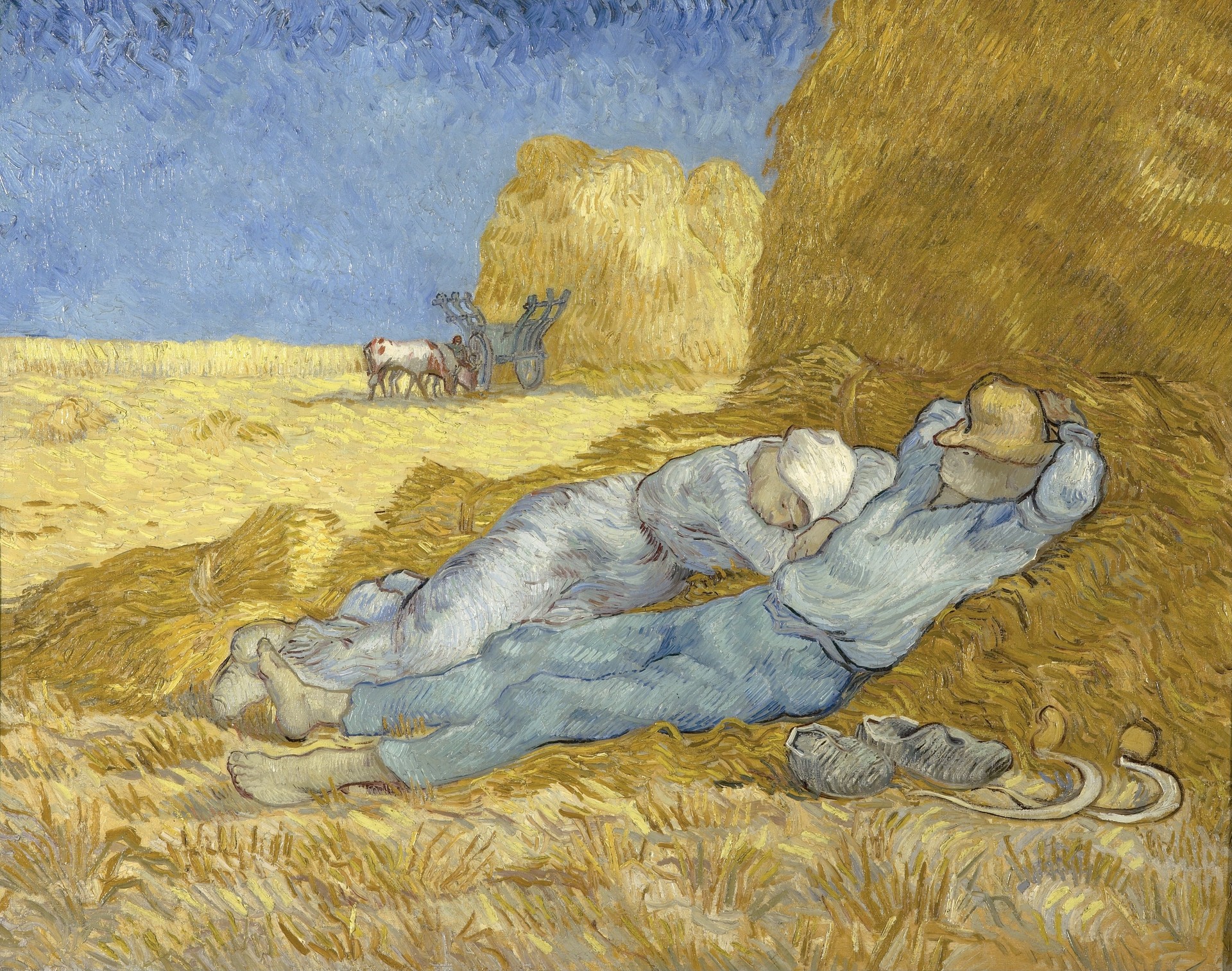 The siesta (after Millet) - by Vincent van Gogh