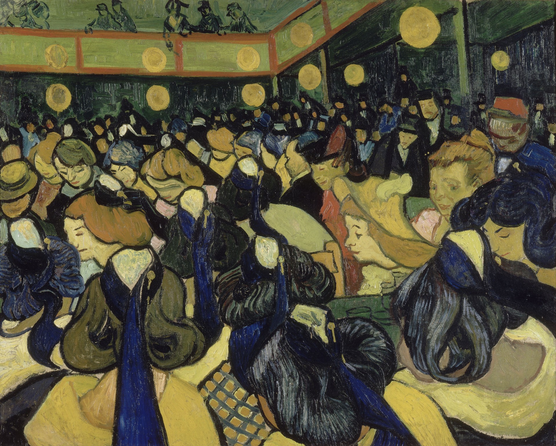 The Dance Hall in Arles - by Vincent van Gogh