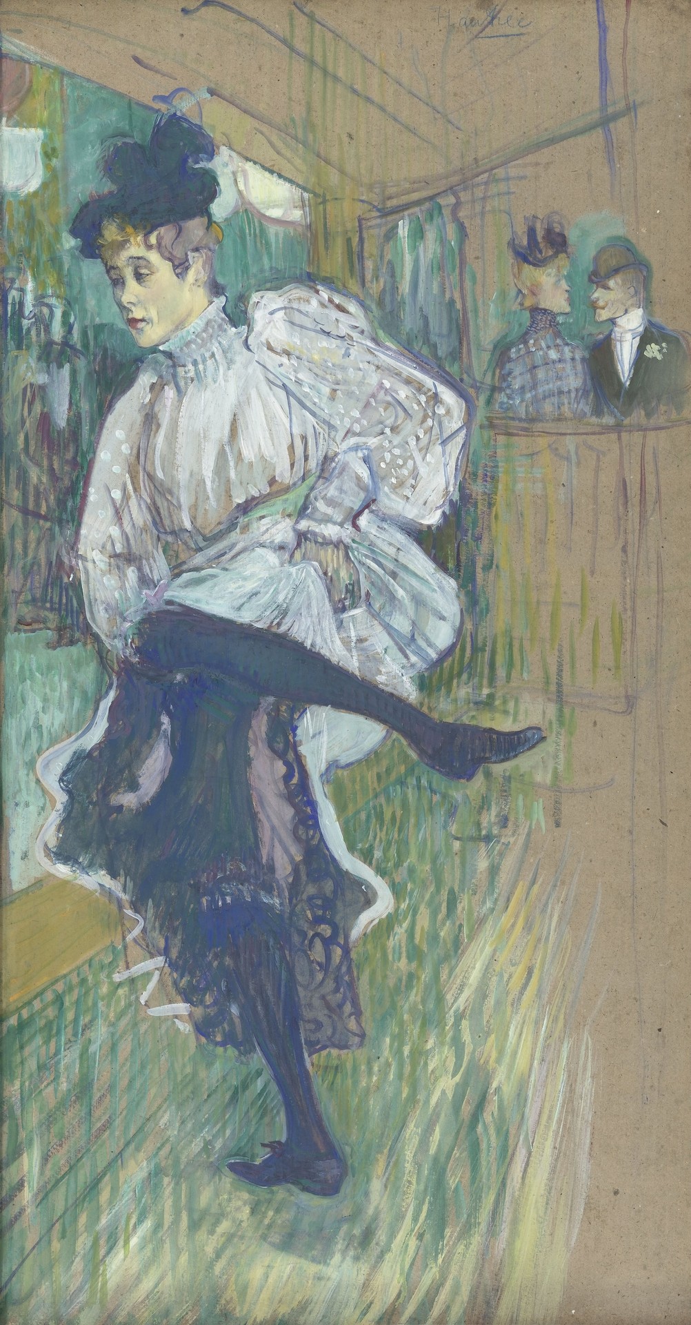 Jane Avril Dancing - by Henri de Toulouse-Lautrec
