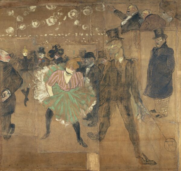 Panneaux pour la baraque de la Goulue, à la Foire du Trône à Paris - by Henri de Toulouse-Lautrec