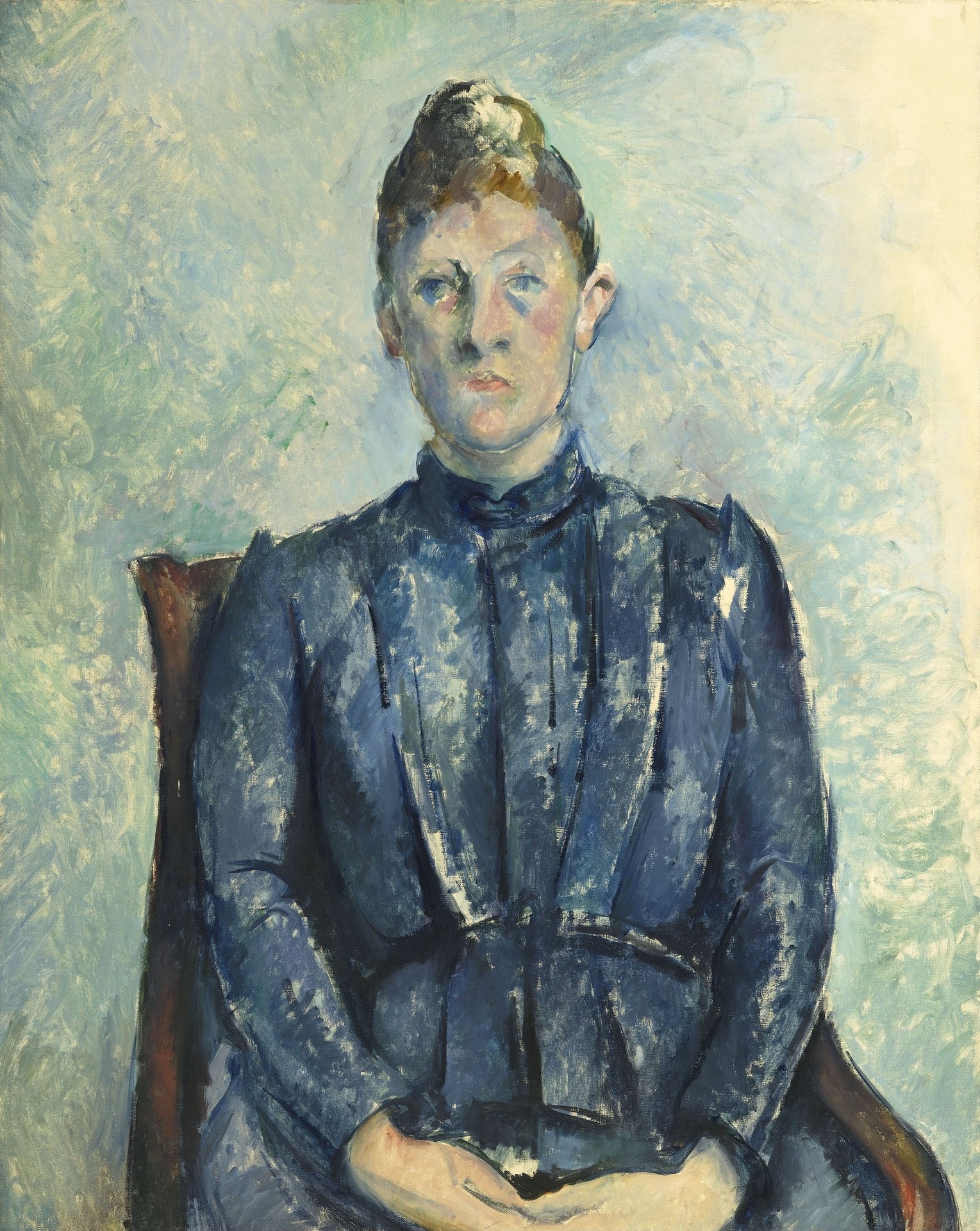 Portrait of Madame Cézanne - by Paul Cézanne