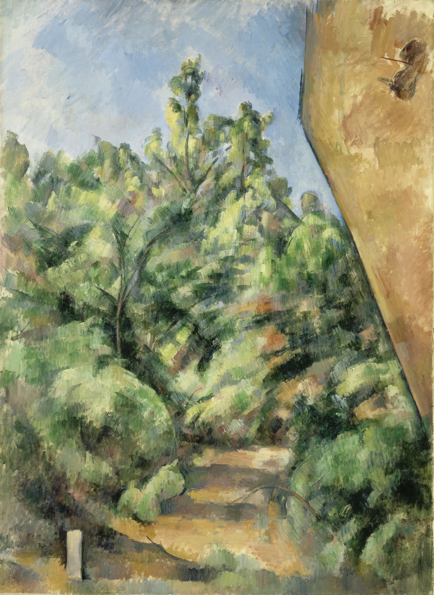 The Red Rock - by Paul Cézanne