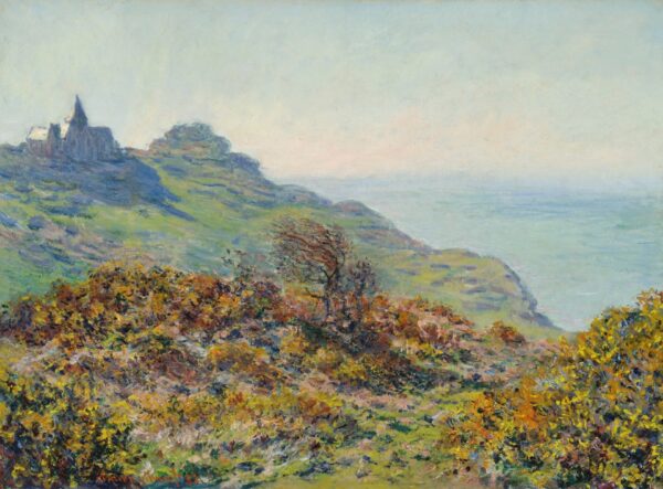 The Varengeville Church and the Moutiers Gorge - by Claude Monet
