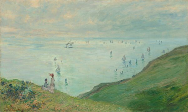 Cliffs at Pourville - by Claude Monet