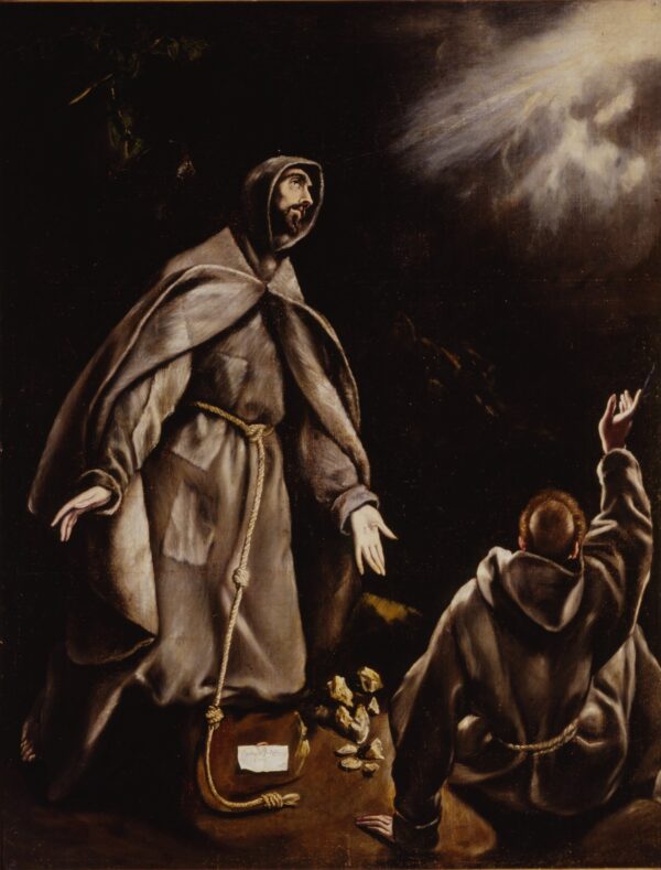 Saint Francis in Ecstasy - by El Greco