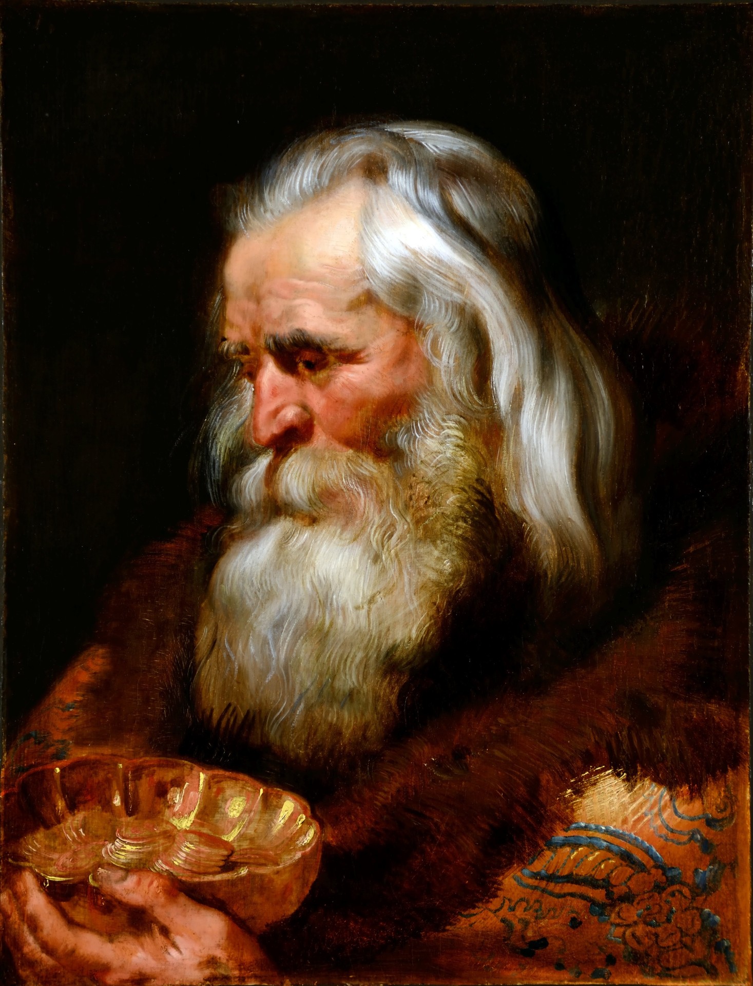 Head of the Eldest of the Three Kings - by Peter Paul Rubens