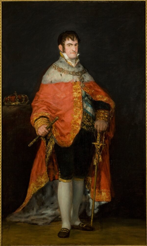 Portrait of King Ferdinand VII (Retrato del Rey Fernando VII) - by Francisco Goya y Lucientes