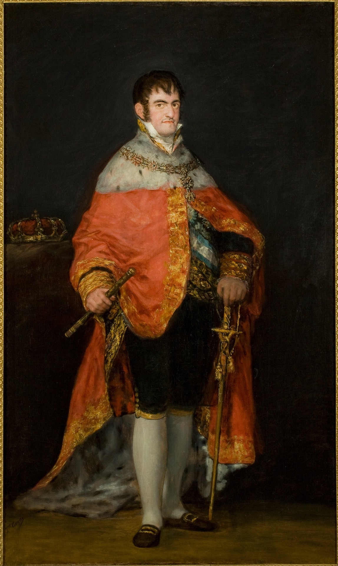 Portrait of King Ferdinand VII (Retrato del Rey Fernando VII) - by Francisco Goya y Lucientes