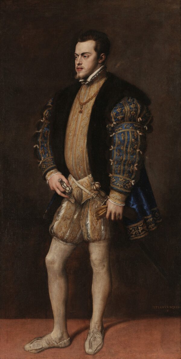Portrait of Philip II - by Titian