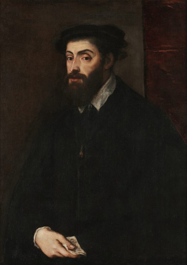 Portrait of Charles V - by Titian