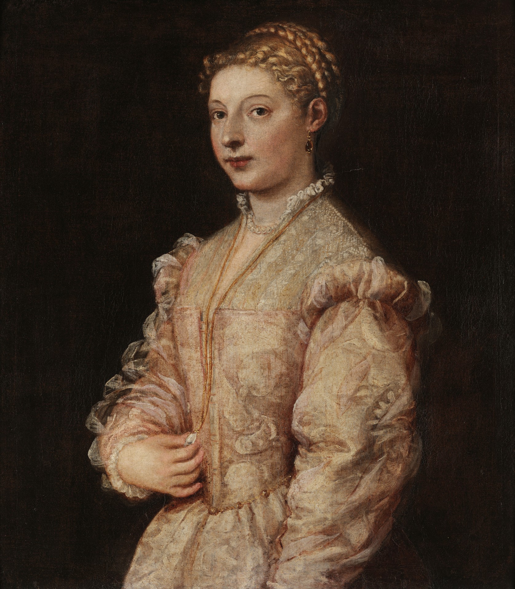 Portrait of a Young Woman - by Titian