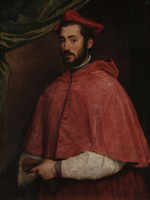 Portrait of Cardinal Alessandro Farnese - by Titian