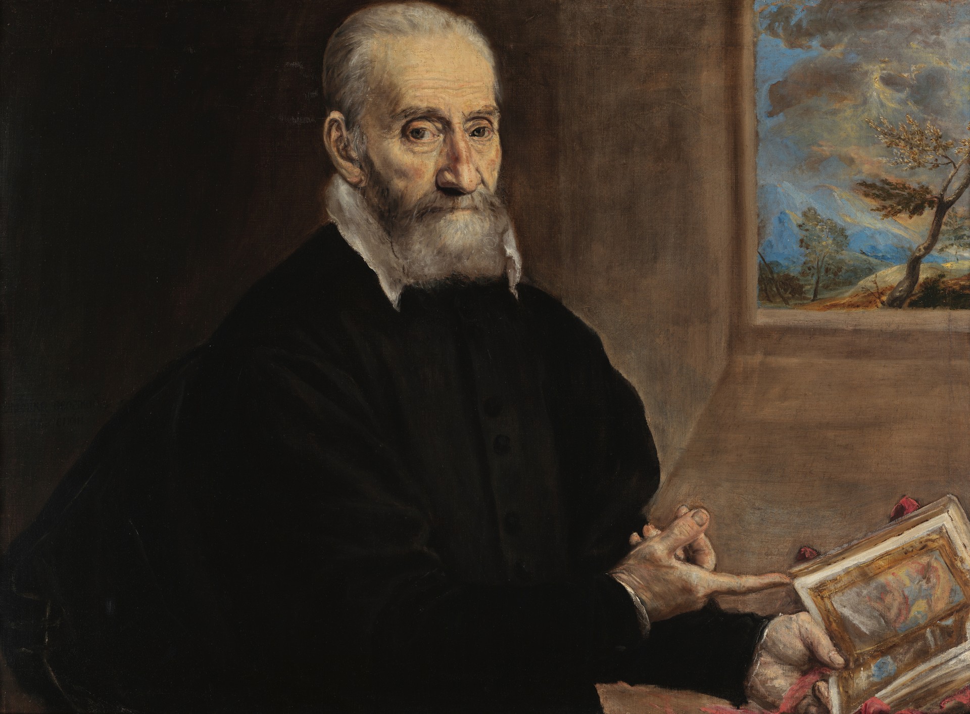 Portrait of Giulio Clovio - by El Greco