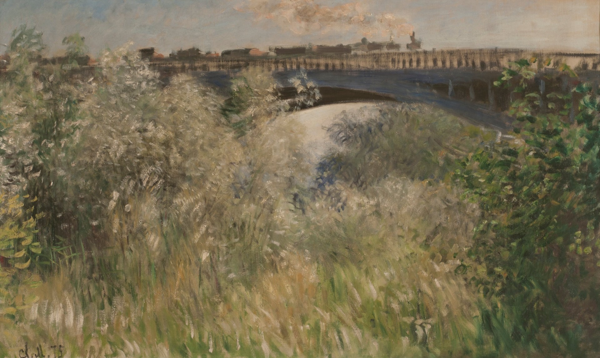 Le Pont d` Argenteuil (El Puente de Argenteuil) - by Claude Monet