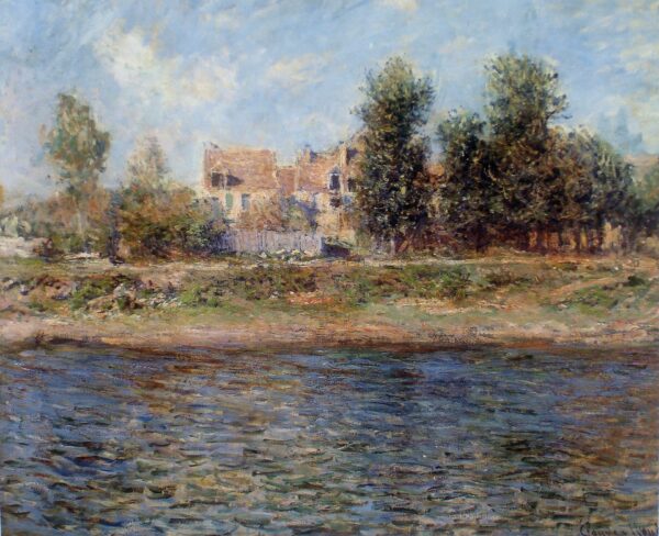 La berge de La Seine (Orillas del Sena) - by Claude Monet
