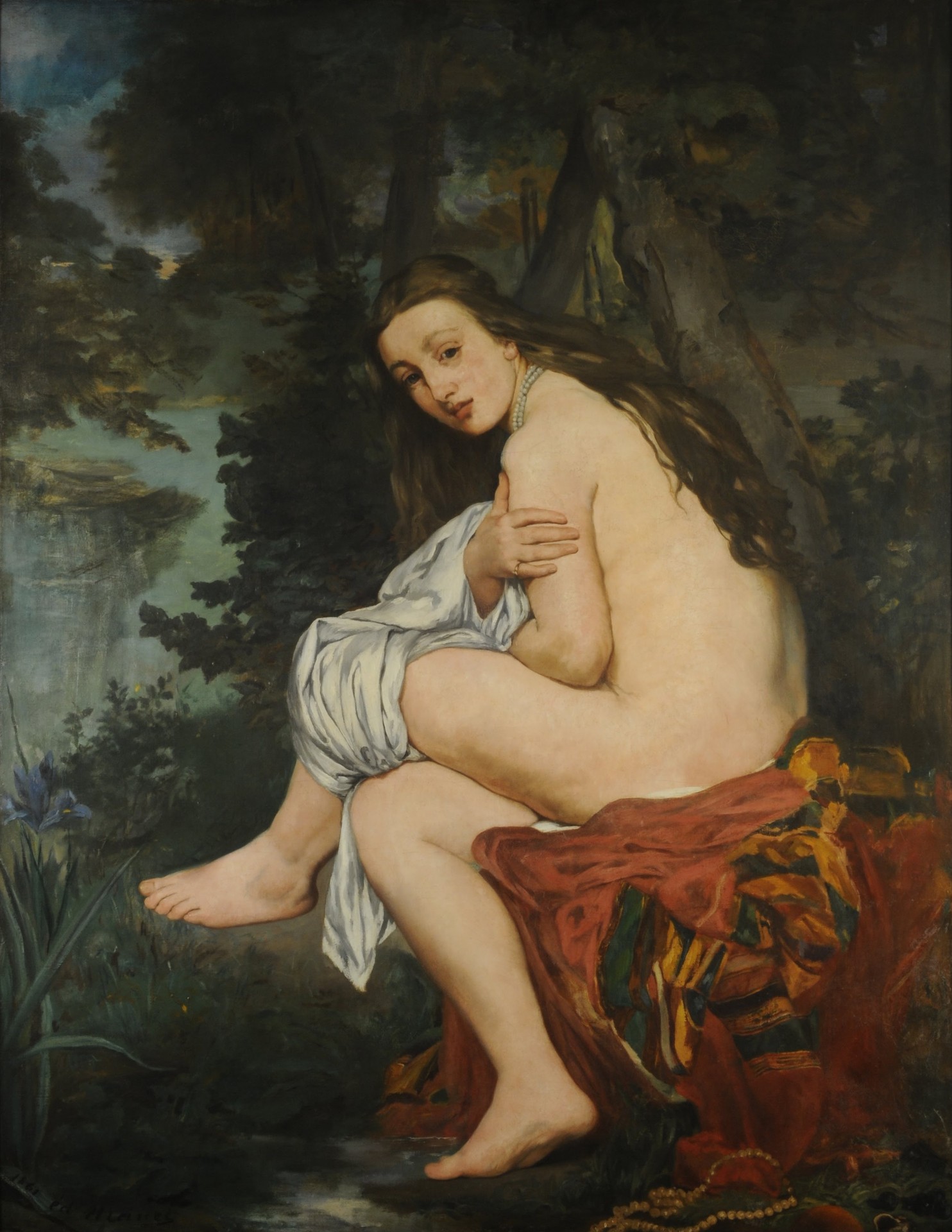 La Nymphe surprise - by Édouard Manet