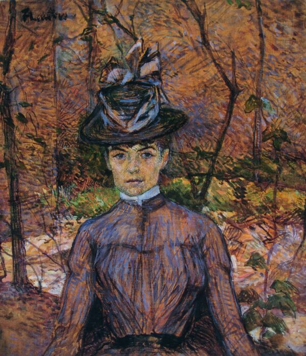 Portrait de Suzanne Valadon (Madame Suzanne Valadon, artiste peintre) - by Henri de Toulouse-Lautrec