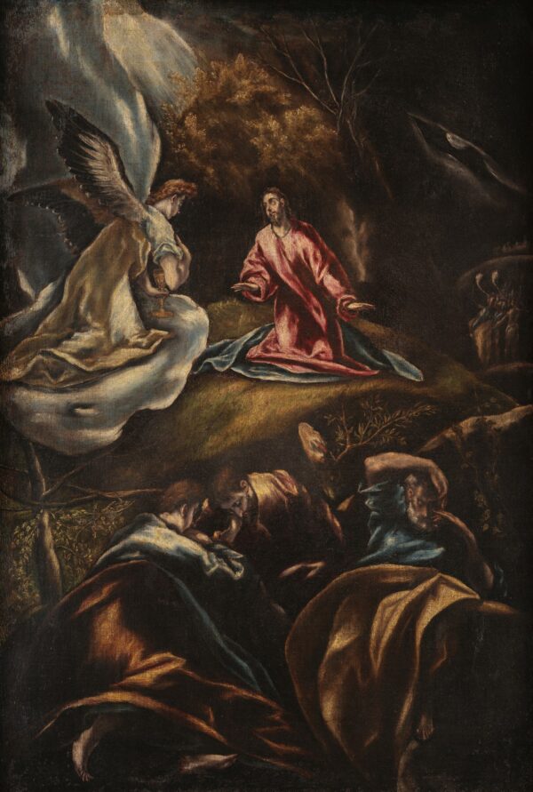 Jesus in the Garden of Olives - by El Greco