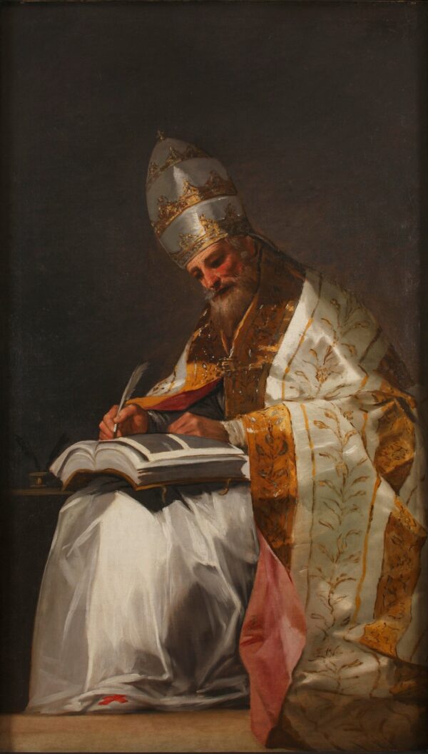 Saint Gregory the Great, Pope - by Francisco Goya y Lucientes