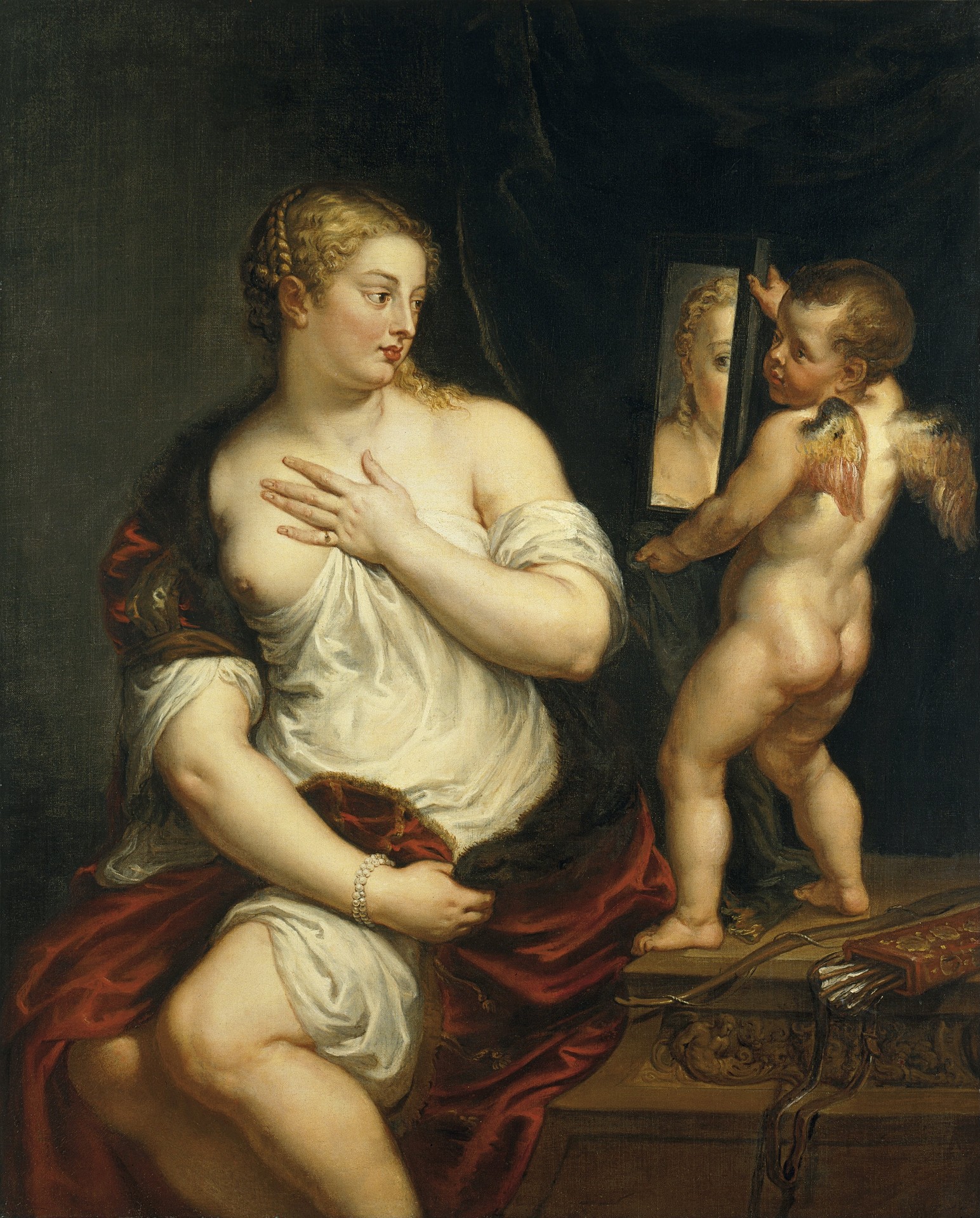 Venus and Cupid - by Peter Paul Rubens