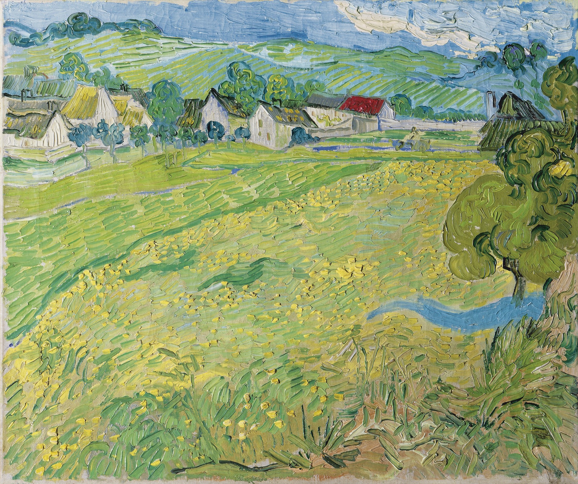 "Les Vessenots" in Auvers - by Vincent van Gogh