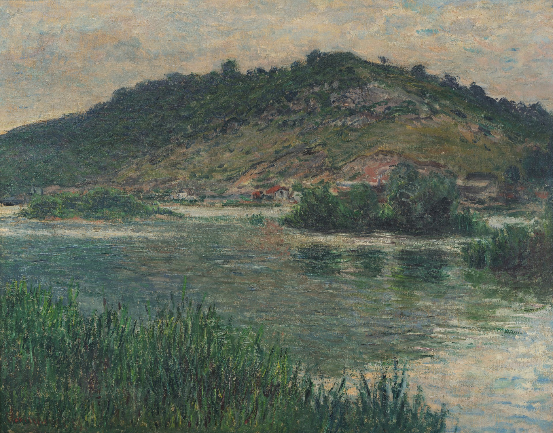 Paisaje en Port-Villez - by Claude Monet