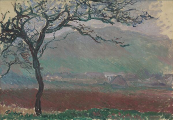 Paisaje en Giverny - by Claude Monet