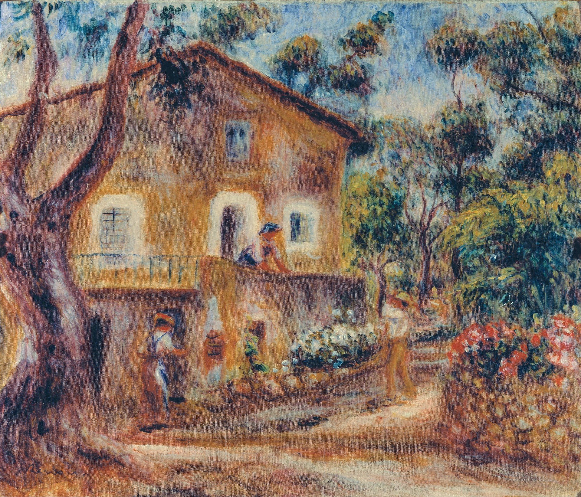 La casa de Les Collettes en Cagnes - by Pierre-Auguste Renoir