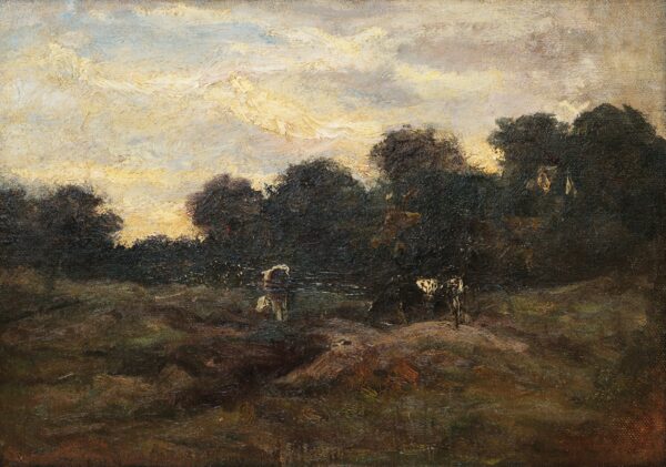 Prado con Vacas - by Vincent van Gogh