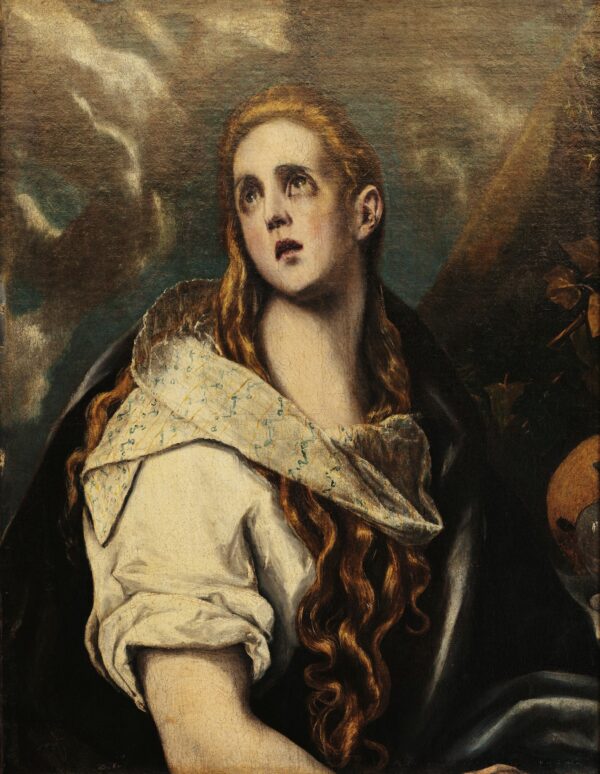 Magdalena penitente - by El Greco