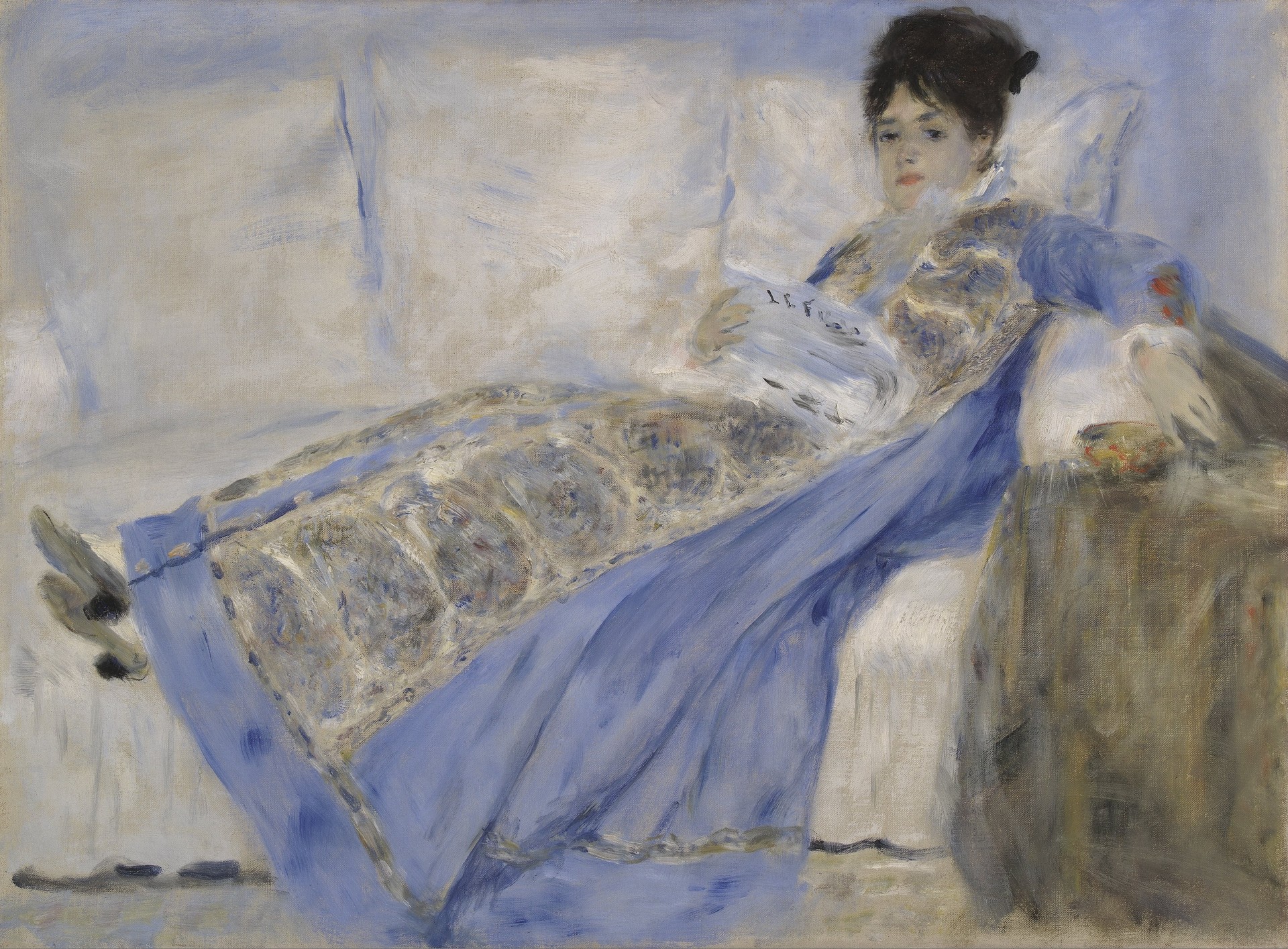 Portrait of Madame Claude Monet - by Pierre-Auguste Renoir